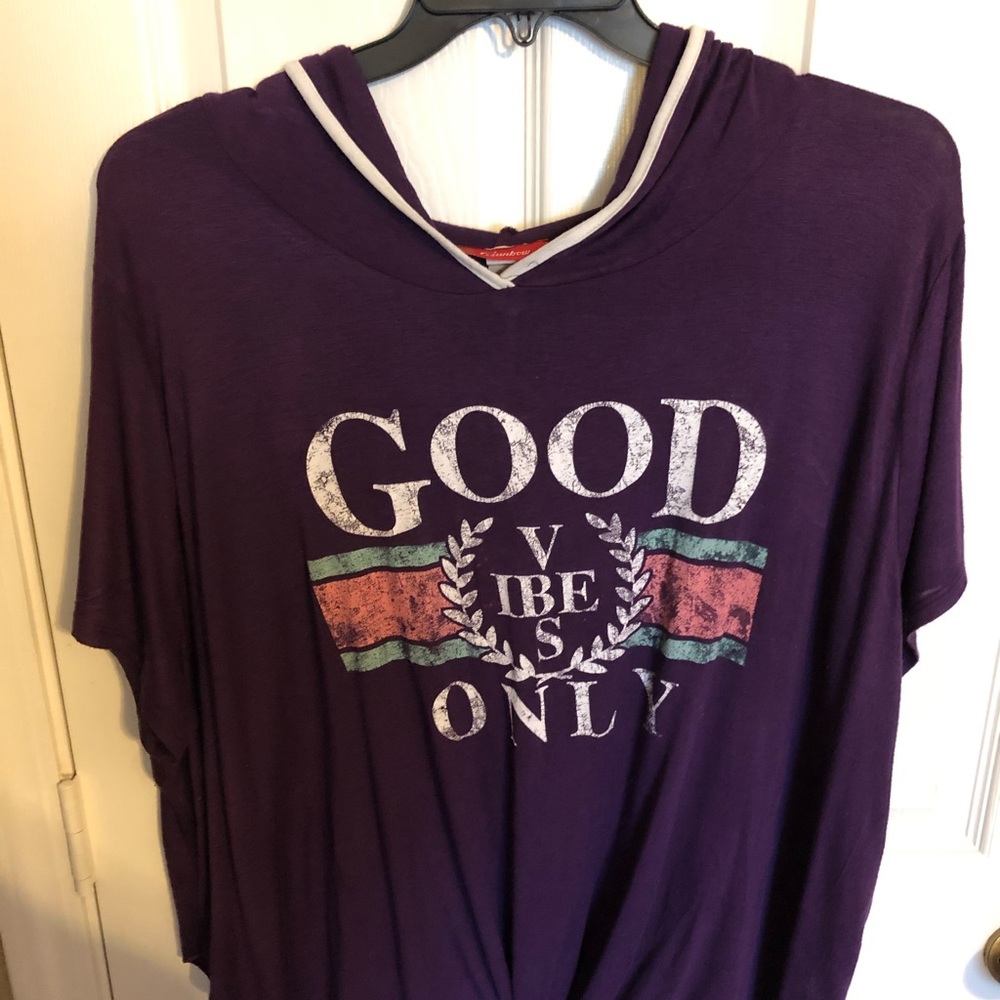 Good Vibes tie hem